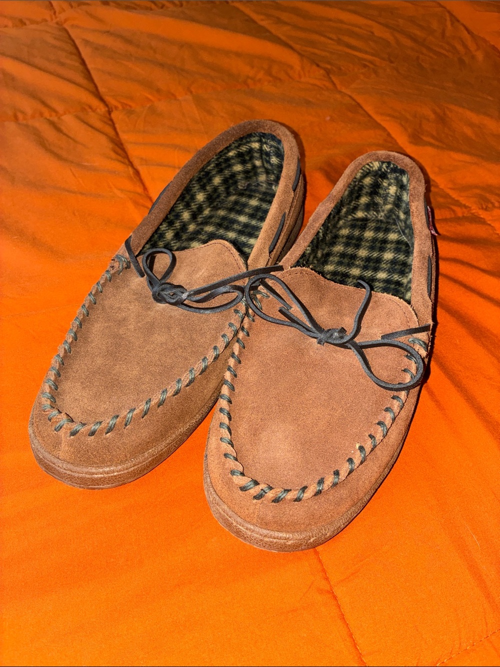 Like New! Softmoc Men's Suede Moccasin Loafers in Brown Size 9